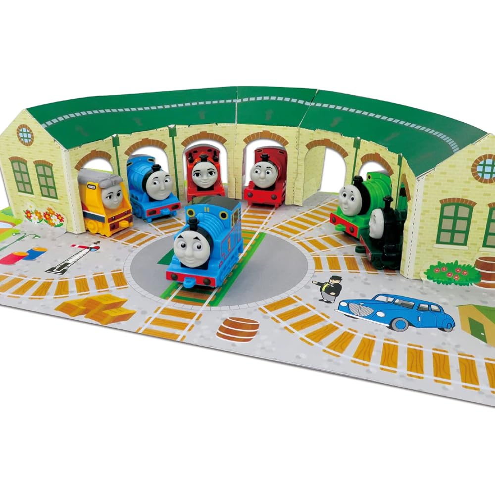 Maruka Thomas the Tank Engine Tidmouth Sheds 7-Car Set Toy Train for Ages 3 and Up