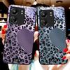 Speckled Love For Xiaomi Redmi 13C Note13 12 Pro Plus 5G Note 9 13T Pro POCO X6 F5 F6 Black Tempered Glass Phone Case