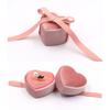 Delicate Jewelry Storage Container Unique Heart Shaped Jewelry Box with Velvet Interior for Rings Storage and Display