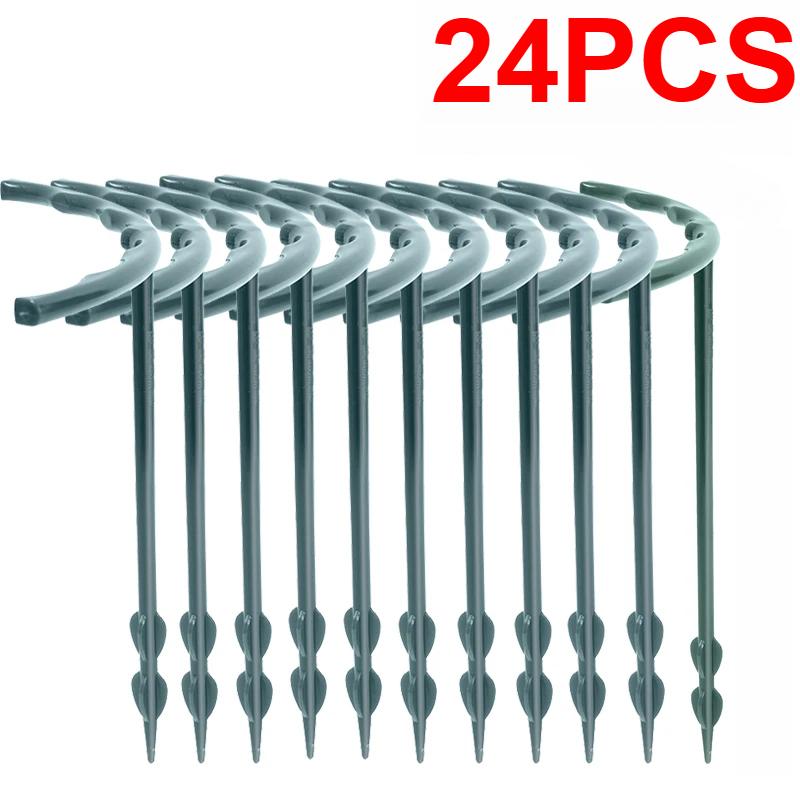 4-32Pcs 14*14cm Plastic Plant Support Pile Stand Plant Support Pile for Flowers Greenhouses Arrangement Fixing Rod Holder Garden Tools