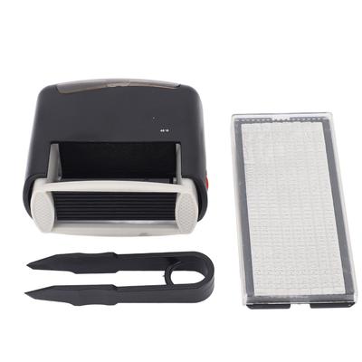 Self Inking Stamp 48x18mm Black Shell Number Letter Symbol Combination Stamp Personalized Automatic