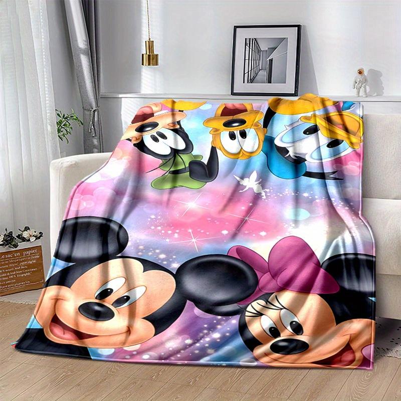1pc, Disney Mickey Mouse & Friends Blanket Soft & Cozy Blanket Perfect Gift for Birthday, Christmas, Valentine's Day Ideal for Couch, Bed, Travel