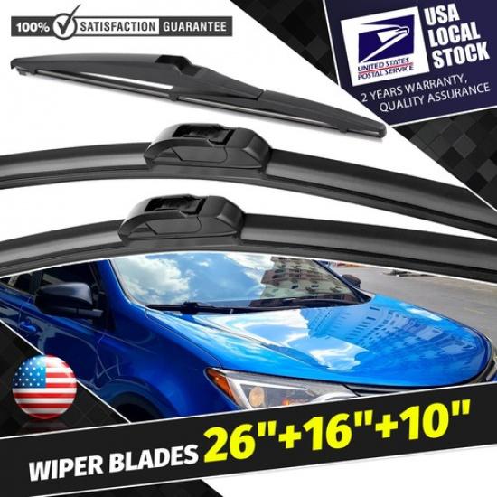 Original Equipment Bracketless Windshield Wiper Blades 26  16  10  All Season US