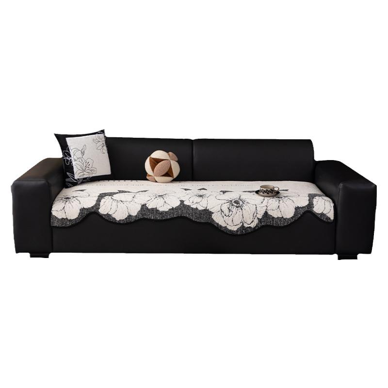 Special-Shaped Leather Sofa Cushion  New Autumn And Winter Light Luxury High-End Sofa Seat Cushion Non-Slip Leather Sofa Cover Cover Cloth
