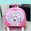Cartoon Kids Backpack With 3d Egg Shell Unicorn Pattern For School And Kindergarten