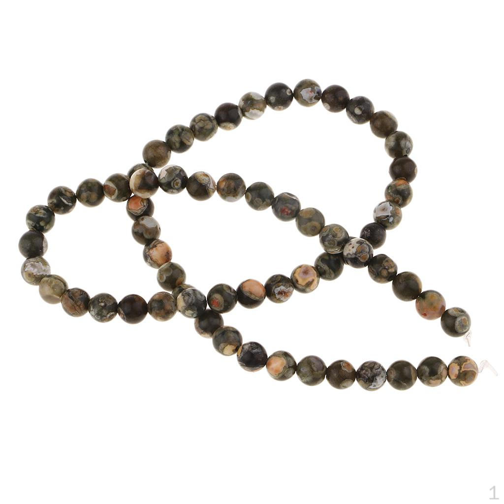 

1 Strand of Round for Jade Loose Beads Charms Jewelry Making Beading DIY Necklaces Bracelets 62 Pieces 6mm