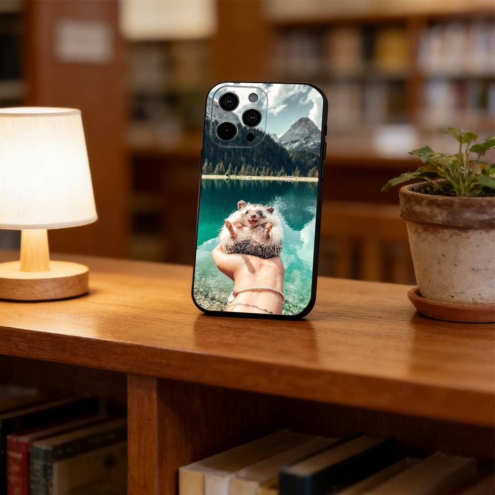 Cute hedgehog Phone Case Silicone Soft For IPhone 17 16 15 14 13 12 11 X XR Plus Pro Max Plus