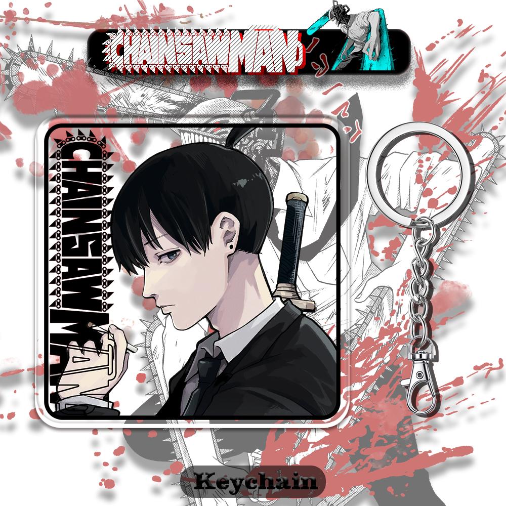 Anime Chainsaw Man Sleutelhanger Cosplay Makima Mitaka Asa Ster Deel Acryl Hanger Sleutelhanger Tas Decoratie Hanger