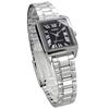 [Casio] Standard Analog Damenuhr LTP-V007D-1B Schwarz Silber Metallarmband