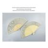 Portable Ancient Chinese Bamboo Folding Fan for Hanfu & Qipao - Gardenia Design
