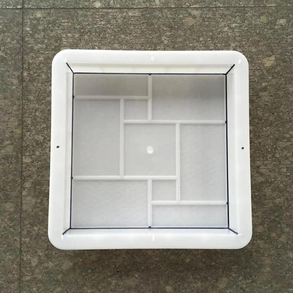 1Pcs Fish Scale Pattern Paving Brick Mould 25x5cm Reusable Stepping Stone Paver DIY Plastic Walkway Brick Mold