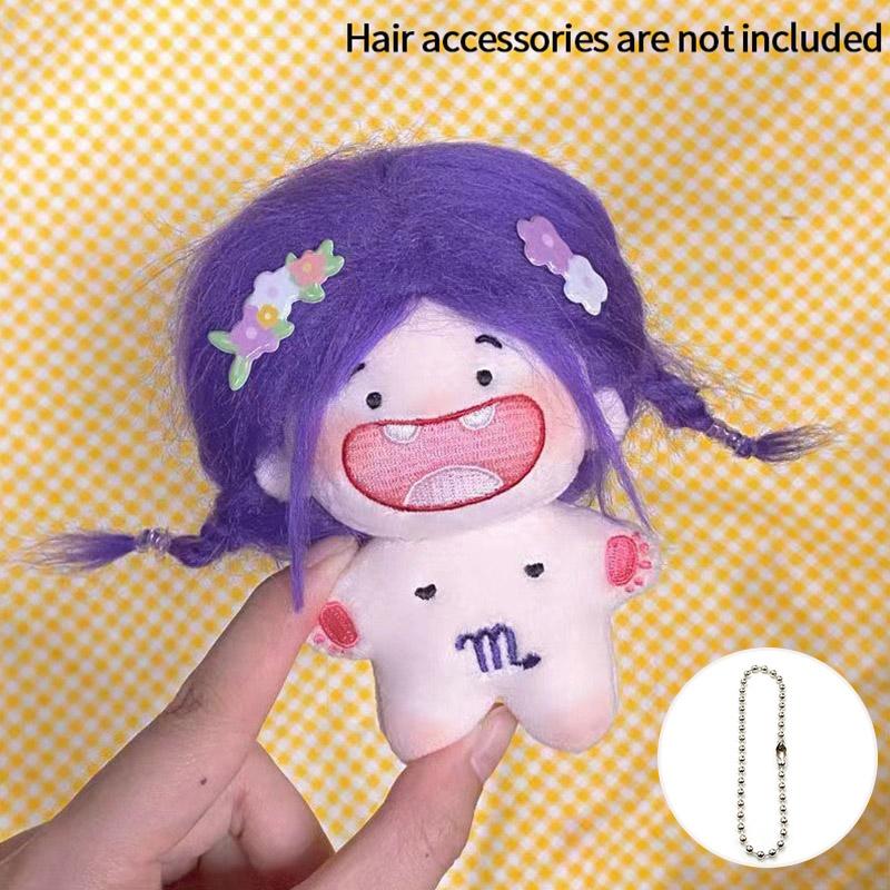 12 Zodiac Constellations Keychain Cute Kawaii Cartoon Stuffed Doll Fashion Bag Charms Phone Car Key Hanging Pendant Birthday Gifts