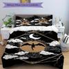3pcs Moonlit Night Ethereal Flight Bedding Set Down Comforter Cover and Pillowcases, Suitable for Guest Room All Seasons(No Insert) S0819070