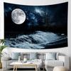 Starry Sky Landscape Tapestry Moon Large Tapestry Landscape Wall Hanging Living Room Bedroom Boho Home Decor