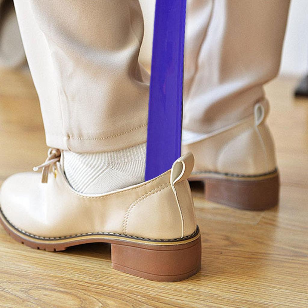1PCS 42.5cm Easy To Use Plastic Long Handle Shoes Horn Artifact Pull Pumping Shoes Professional Women Men Shoe Horn Shoes Spoon