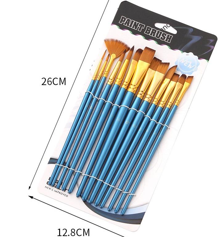 13pcs Professional Artist Painting Brush Set, Watercolor Oil Paint Artists Acrylic Painting Brushes Pen