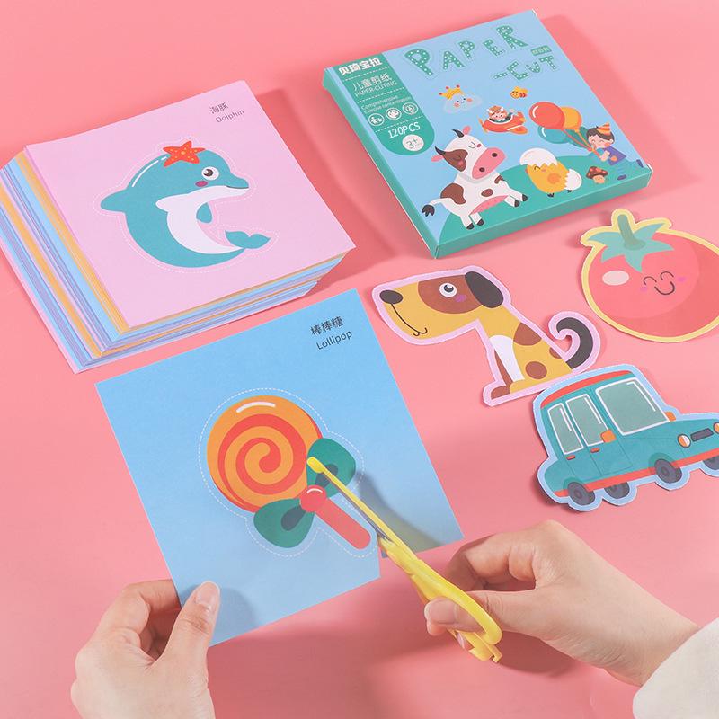 Kids' DIY Paper-Cutting Craft Kit - Educational and Fun for Early Childhood Learning