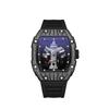 Luxury Diamond-Encrusted Automatic Men'S Watch Trendy Casual Versatile Premium Hollow Quartz Watch