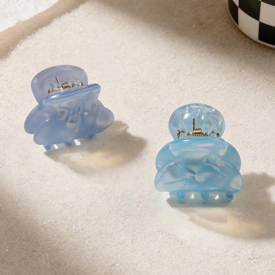 Small Hair Claw Jelly Color Hair Styling Clip Mini Size Updo Shark Hair Claw Versatile Hair Accessory