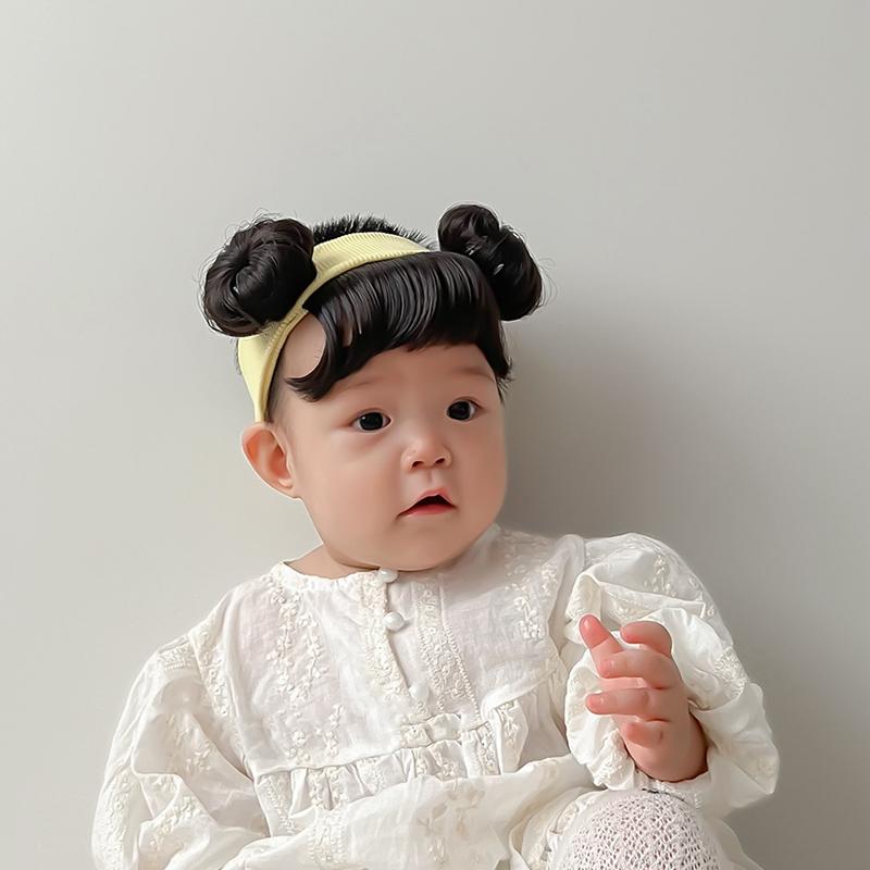 Girl Baby Children'S Fake Bangs Wig Hairband Bangs Chignons Daily Wear Bangs Cosplay Hairpieces Accessories