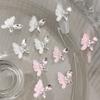 5Pcs Shine Zircon Nail Art 3D Charms Jewelry Butterfly Shaped Nail  Alloy  Nail Decoration
