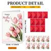 10Pcs/Set Folding Mother's Day Greeting Card Elegant Holiday Card Thank You Card  Invitations Cards