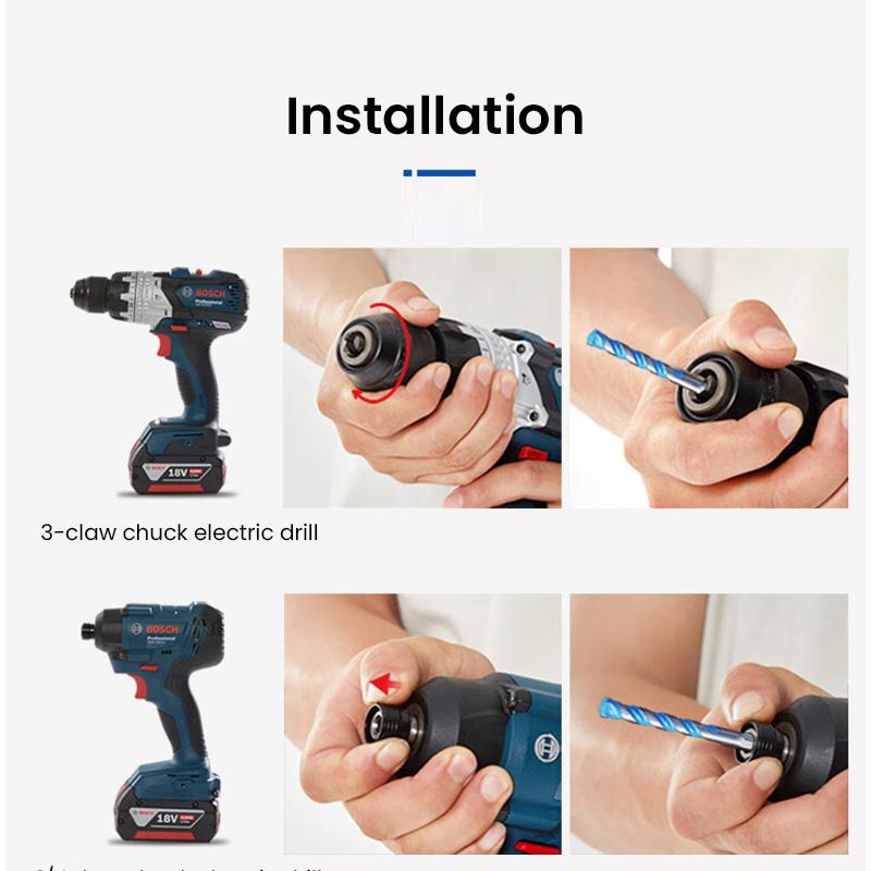 Bosch HEX handle Drill Bits EXPERT series HEX-9 Multi Construction Centering Geometry