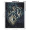 5d DIY Diamond Painting Runde Diamantbroderi Dyr Wolf Diamond Runde Diamant Painting