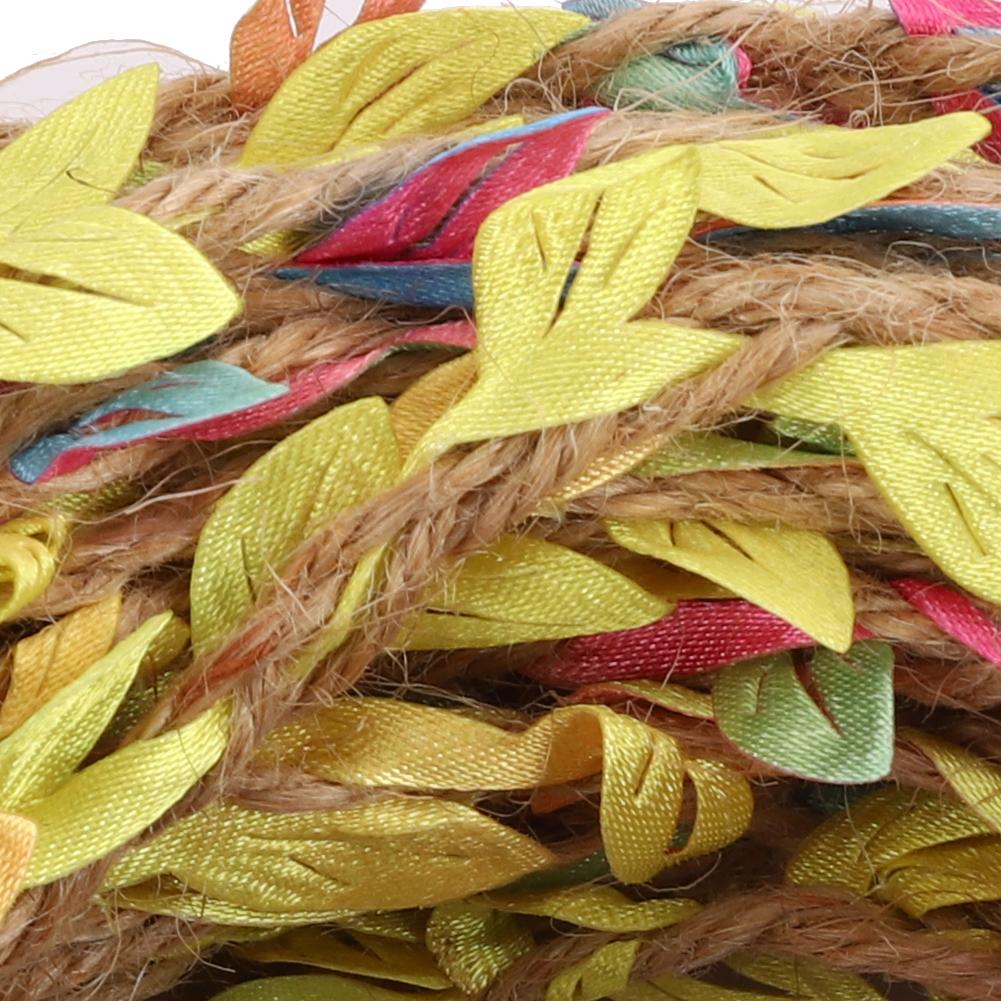 10m Konstgjord Bladrep Klätterväxt Girlang Vävning Hampa DIY Hemhantverk Bröllopsfest DekorFärgglad