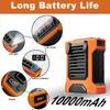 Waist Clip Fan USB Rechargeable Fan with Flashlight Portable waist fan Small Outdoor Camping Waist Fan For Outdoor Camping