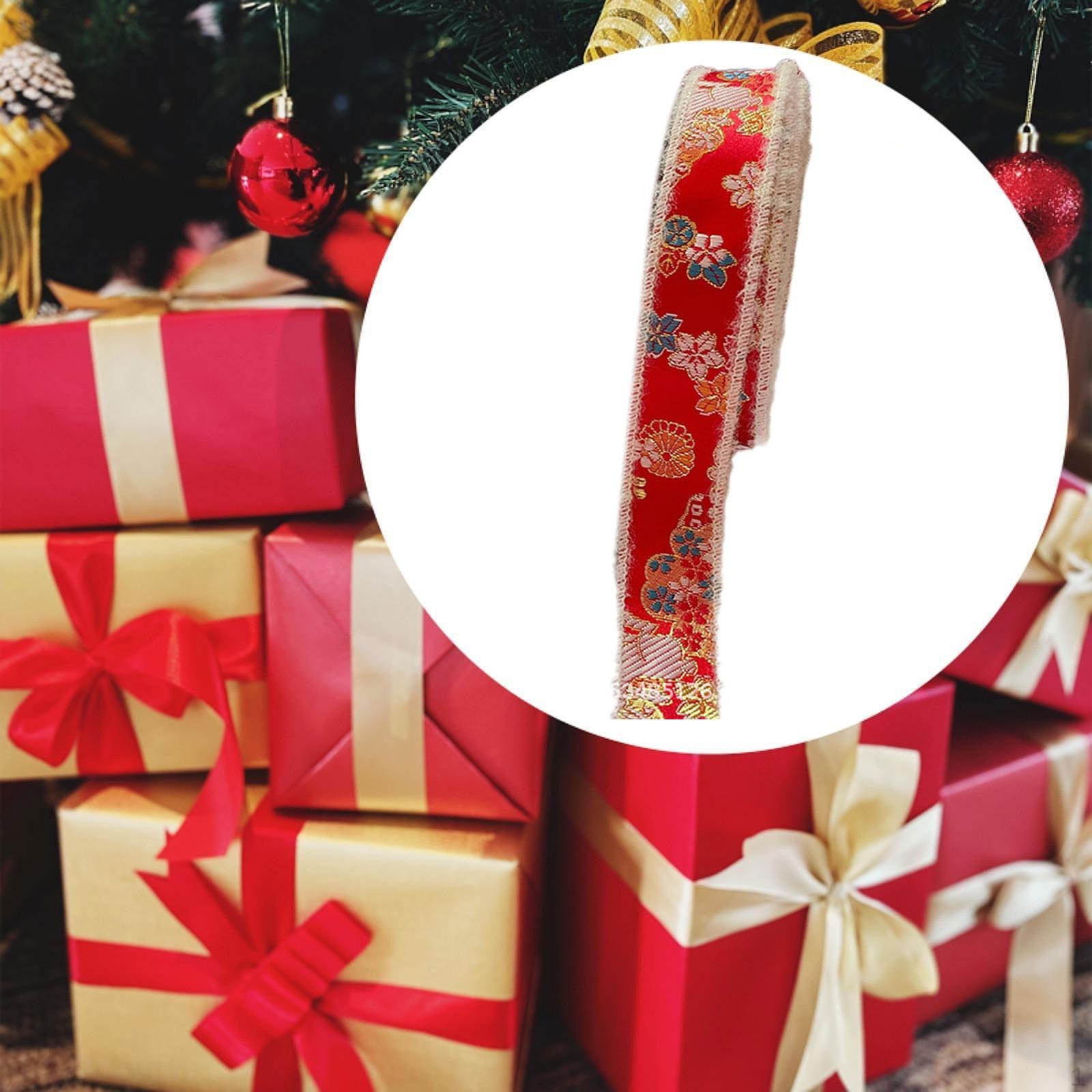 

Красная атласная лента на китайский год для поделок и декора 3cm