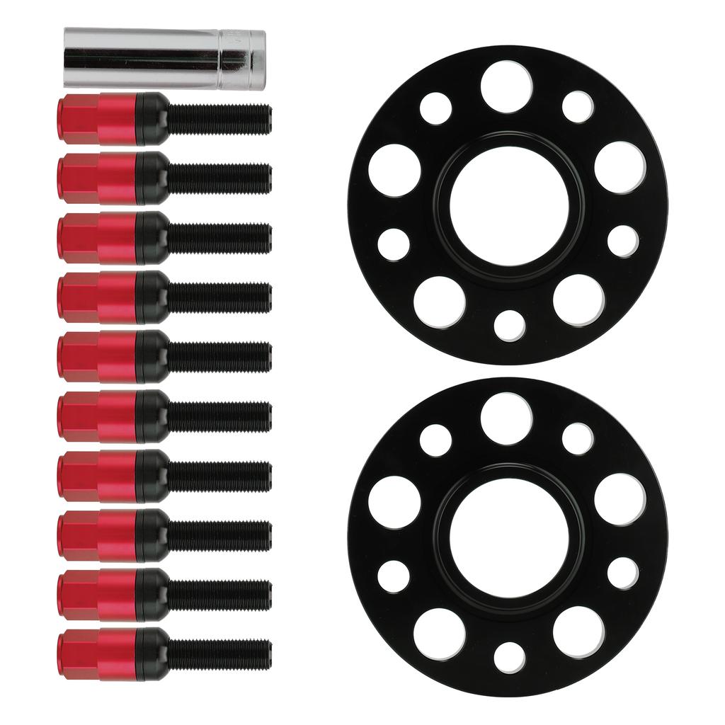 Wheel Spacer Kit 5x112 with 15mm Flange M12x1.5 Bolt Replacement for Mercedes Benz