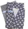 Yuaseiharu Men's Gauze Nightwear, Open-Front Pajamas for Hospitalization and Post-Surgery, Suitable for Nursing Care, Single-Layer Yukata Sleepwear Wi