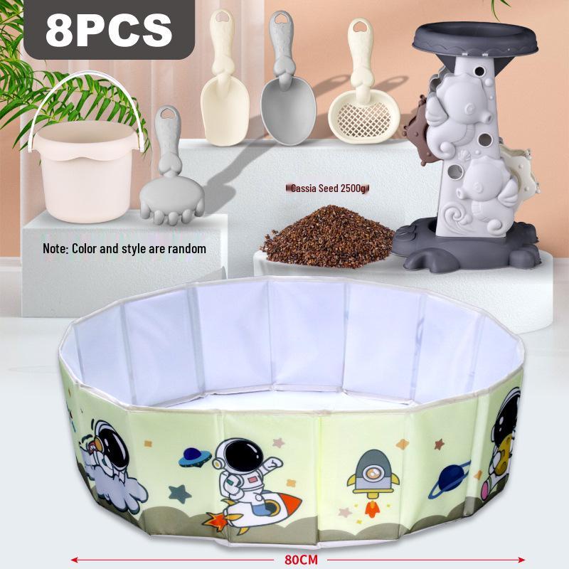 Children's Beach and Sand Play Set: Digging, Water Play, Shell Collecting, and Gardening Tools.