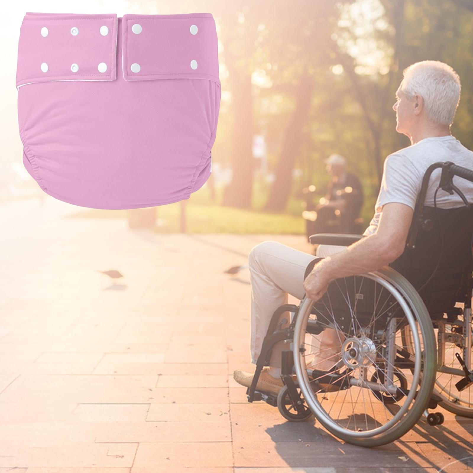 Взрослые тканевые подгузники от недержания для пожилых людей розовый