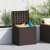 VidaXL Garden Storage Box Brown 58.5x46x55 Cm Polypropylene 152194