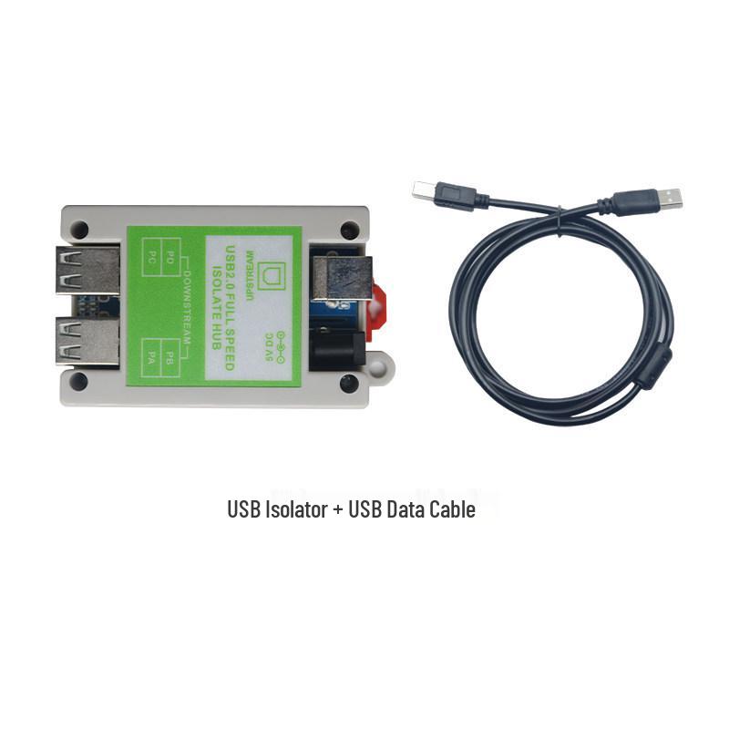 Industrial Four-Port USB Hub with ADUM3160 Isolation and Anti-Static Shell