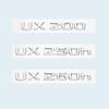 3D ABS Chrome Black UX200 UX250h UX260h Emblem Car Tail Letters Trunk Logo Badge Sticker for Lexus UX Series Accessories