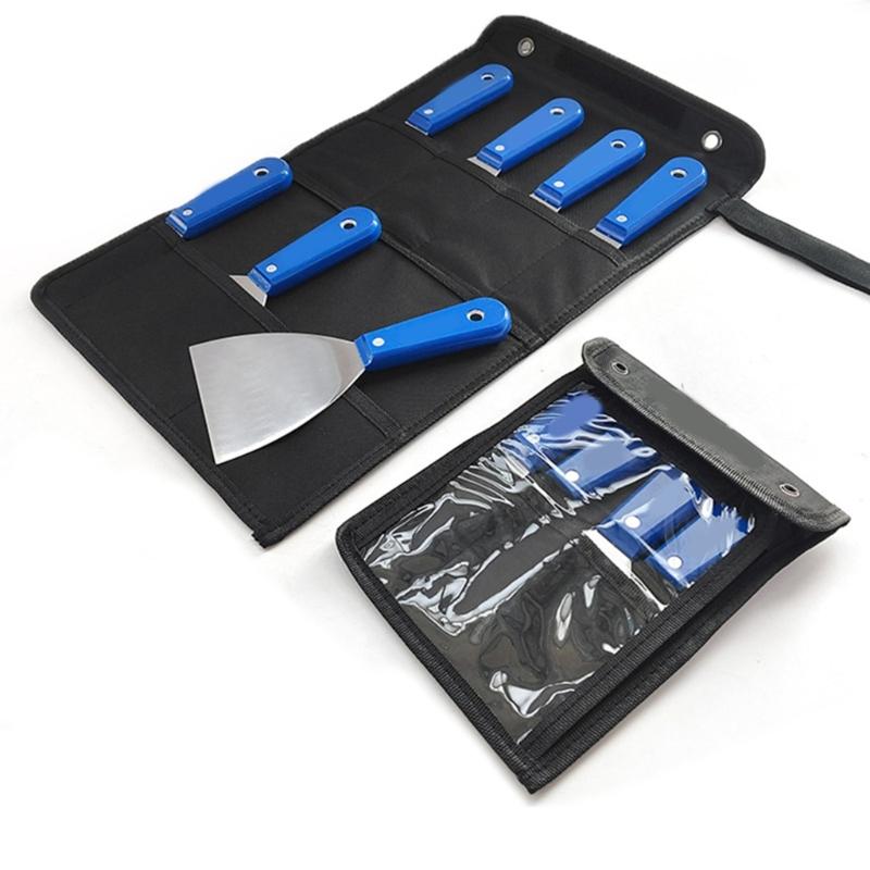 4/7Pcs Putty Cutter Stainless Steel Paint Scraper Tool Taping Cutter Tool for Repairing Drywall Removing Wallpaper Apply