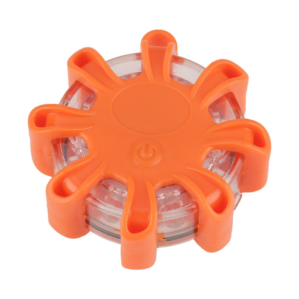 Multi Function 8LED Roadside Warning Flashing Safety Emergency Light for Car  Boat(Orange)