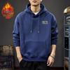 Trendy Men's Hooded Sweatshirt: Loose Fit Spring/Autumn Jacket with Velvet for Couples