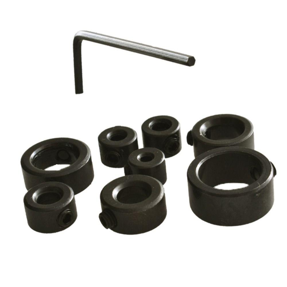 Conjunto de colar de broca de parada de profundidade ajustável de 3-16 mm com 9 peças, posicionador de broca de alta qualidade, anel limitador de posicionamento