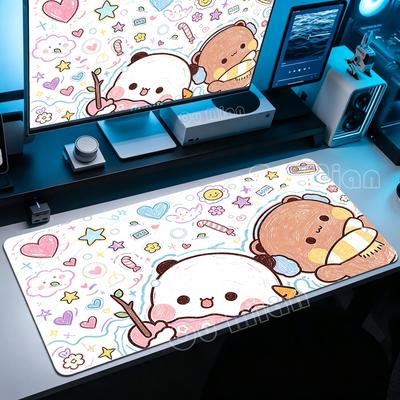 XXL Mouse Mat Bubu Dudu Anime Mouse Pad Large Desk Mat Pc Office Accessories Gaming Mat Computer Table Setup Rug Mouse Carpet