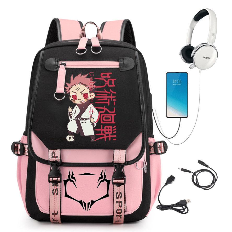 Popular Riman Peripheral Backpack Youth Student School Bag Usb Large Capacity Student Computer Bag