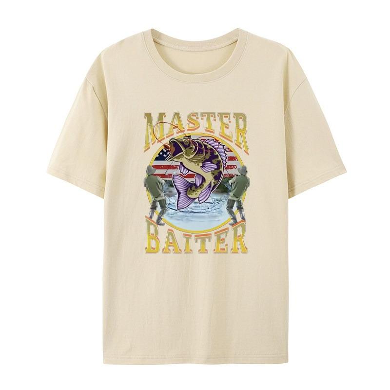 MASTER BAITER Fishing Casual TShirt Mens and Womens Luxury Brand Top