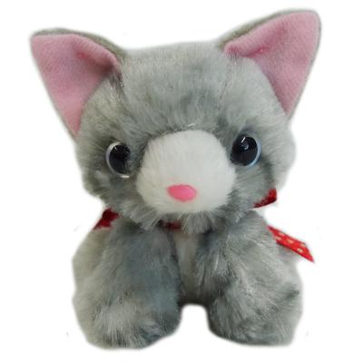 "Let's Be Together" Magnet Mascot Gray Cat