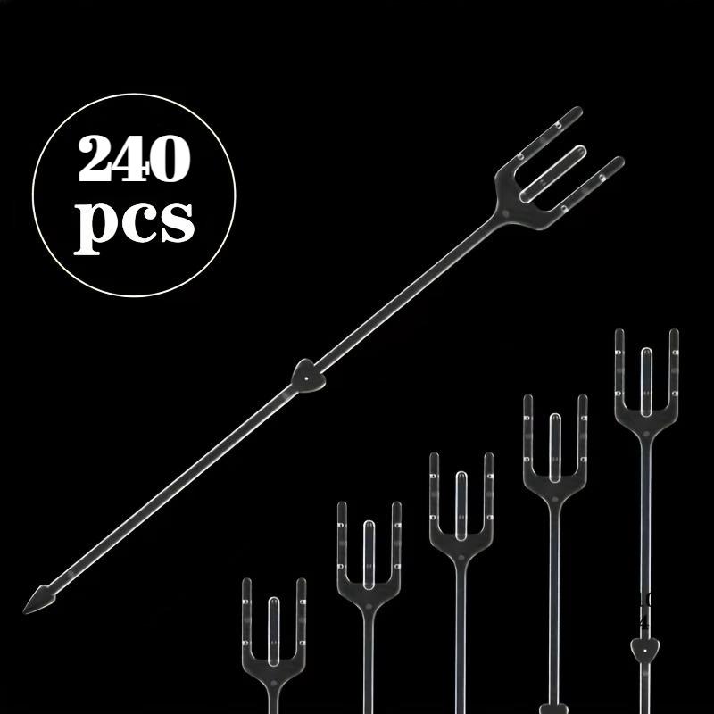 

240pcs Plastic Flower Cards for Photo & Flower Display Sturdy Individual Cards for Weddings Birthday Valentine s Day Decorations
