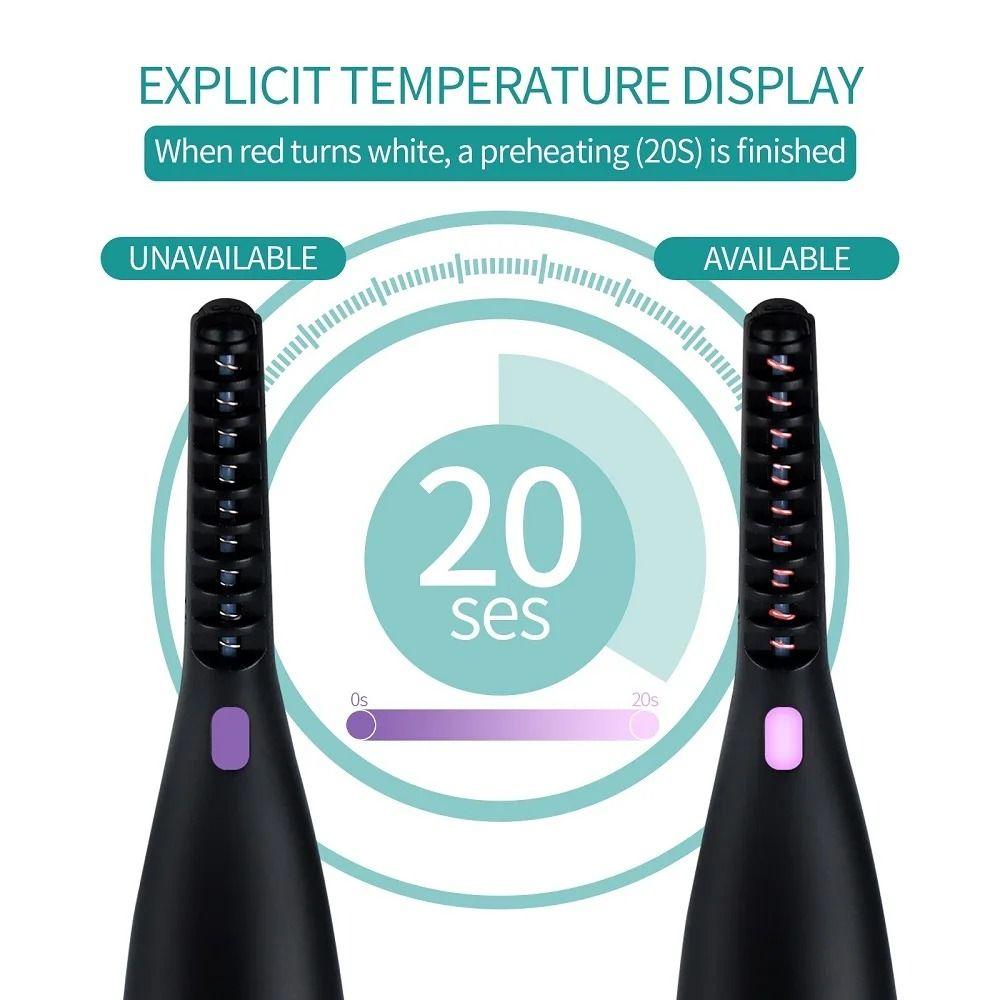 Bezel-free Electric Eyelash Curler Wide Angle Eyelash Clip Heated Eyelash Curling Device Shaping