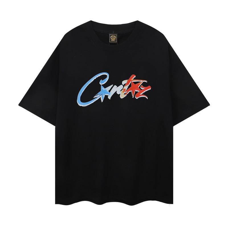 Summer new trendy brand letter printing loose round neck short-sleeved T-shirt breathable and comfortable
