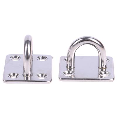 2Sets Ceiling Wall Mount U-Shaped Hooks Stainless Steel Heavy Duty Hammock Base